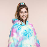 Pink and Blue Lazy Clothes – Cozy Oversized Hoodie