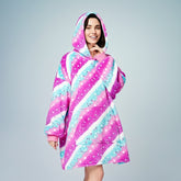 Starry Sky – Pink and Blue Lazy Clothes Oversized Hoodie