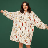 Christmas Elk Lazy Clothes – Cozy Holiday Oversized Hoodie