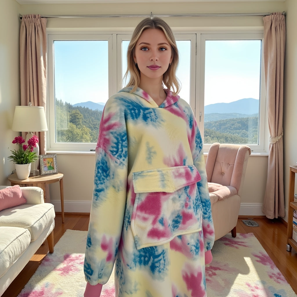 Oversized Wearable Blanket Hoodie – Soft & Warm