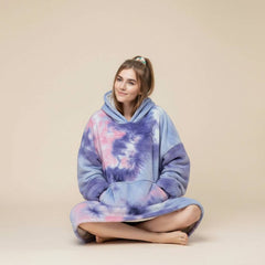 Pink Purple Lazy Clothes – Cozy Oversized Hoodie