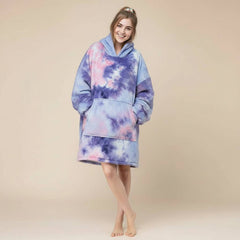 Pink Purple Lazy Clothes – Cozy Oversized Hoodie