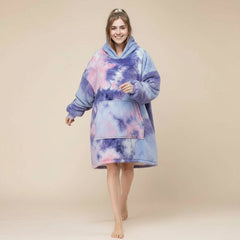 Pink Purple Lazy Clothes – Cozy Oversized Hoodie