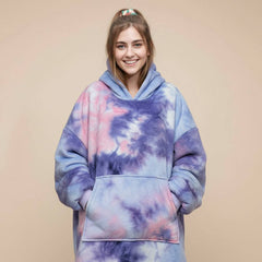 Pink Purple Lazy Clothes – Cozy Oversized Hoodie