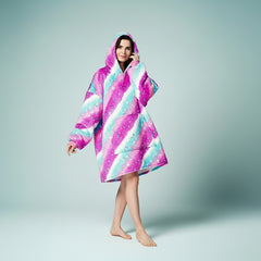 Starry Sky – Pink and Blue Lazy Clothes Oversized Hoodie