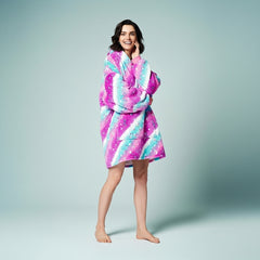 Starry Sky – Pink and Blue Lazy Clothes Oversized Hoodie