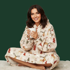 Christmas Elk Lazy Clothes – Cozy Holiday Oversized Hoodie