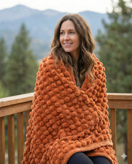 Luxury Oversized Flannel Fleece Blanket 10x10 ft – Heavy Plush King Bedspread