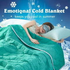Cooling Blanket for Hot Sleepers – Extra Large Lightweight Breathable Summer Comforter